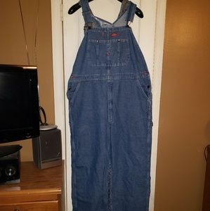 Dickies denim coveralls.